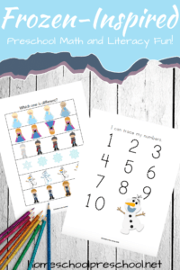 Frozen Worksheets for Preschoolers