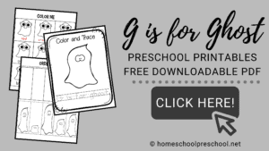 Free Ghost Preschool Theme Printable for Halloween