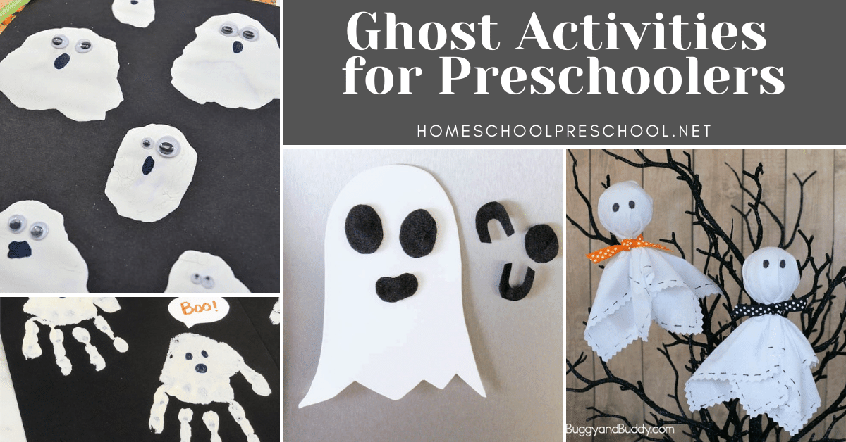 Don't miss these ghost activities for preschoolers! They're perfect for your preschool Halloween activities. Find art, printables, songs and more.