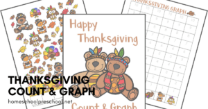 Free Printable Thanksgiving Count and Graph Activity