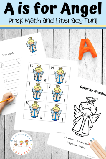 A Is For Angel Printables For Preschool And Kindergarten