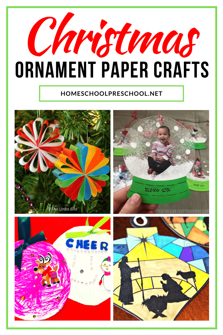 Don't miss this amazing collection of paper Christmas ornaments for kids. They'll look amazing hanging on your Christmas tree this year (and years to come). 