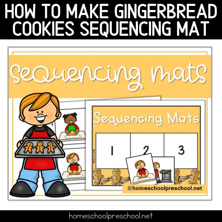 Printable How to Make Gingerbread Sequencing Mat