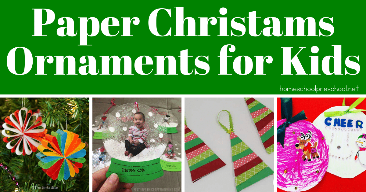 paper-ornament-crafts-for-kids Paper Christmas Ornaments for Kids