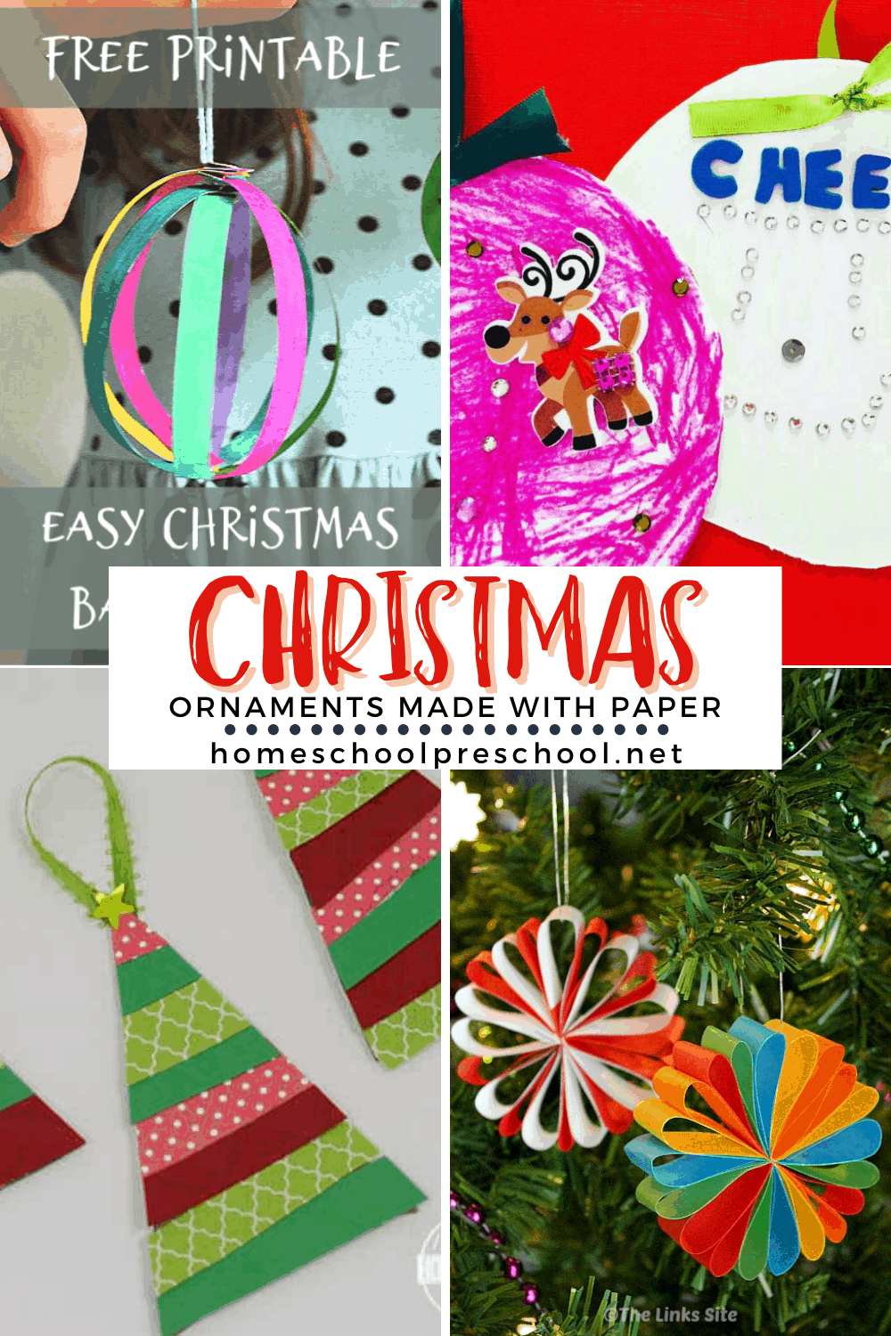 Paper Christmas Ornaments for Kids