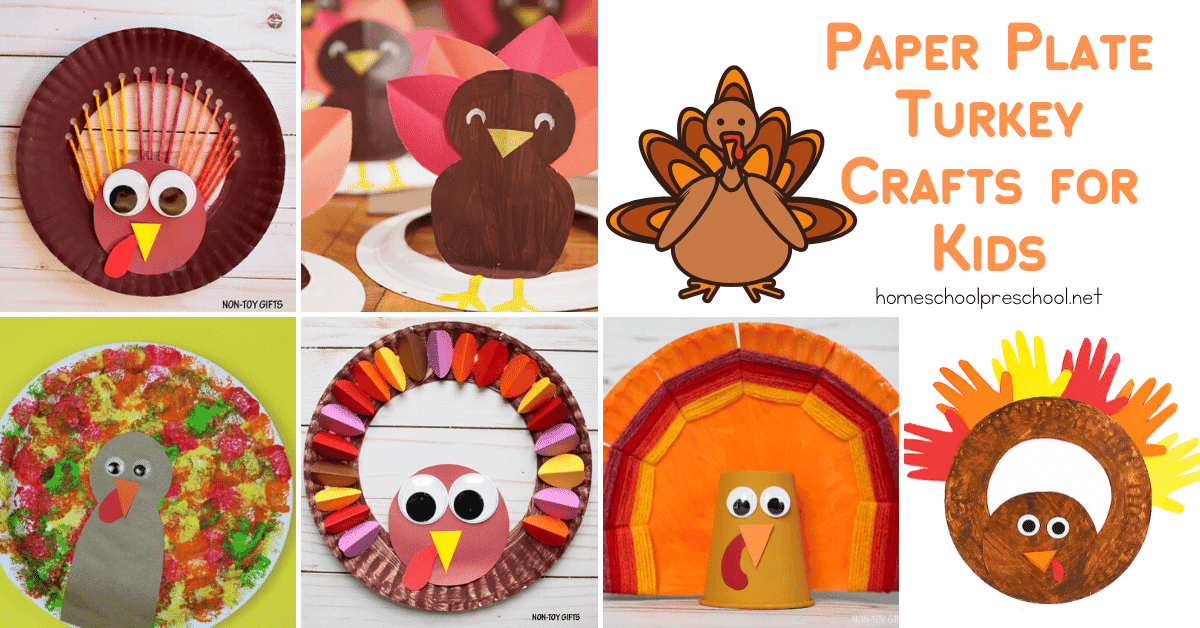 paper-plate-turkey-crafts Turkey Paper Plate Crafts for Preschoolers