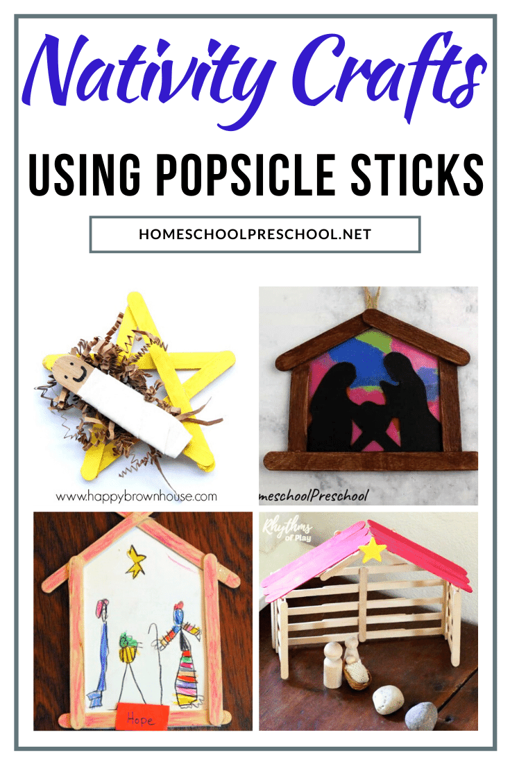Kids can make these popsicle stick nativity crafts and hang them on the Christmas tree for a meaningful reminder of the reason for the season.