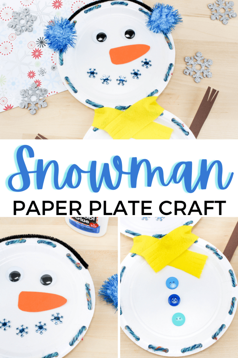 Snowman Paper Plate Craft