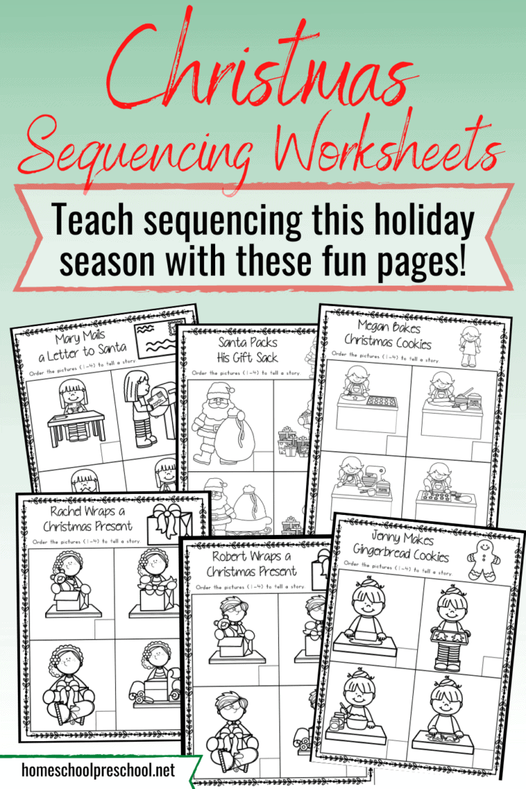 Christmas Sequence Worksheet Pack