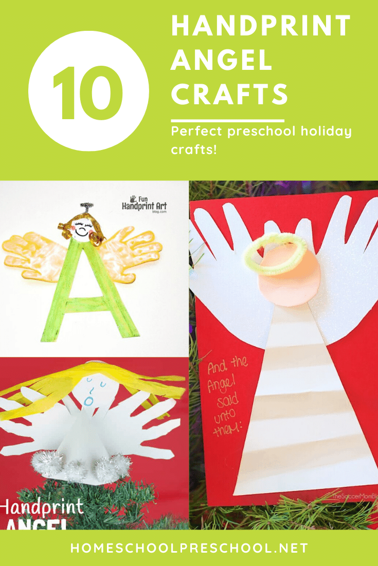 These handprint angels Christmas crafts are sure to become treasured keepsakes. They are perfect for preschoolers and look lovely on display!