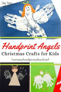 Handprint Angels Christmas Crafts
