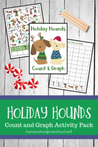 Holiday Hounds Count and Graph Printables