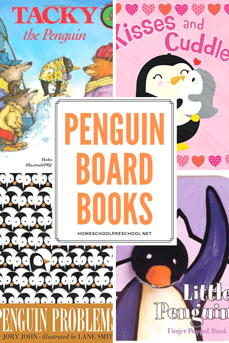 This winter, stock your book basket with penguin books for toddlers. These board books are perfect for your youngest listeners.