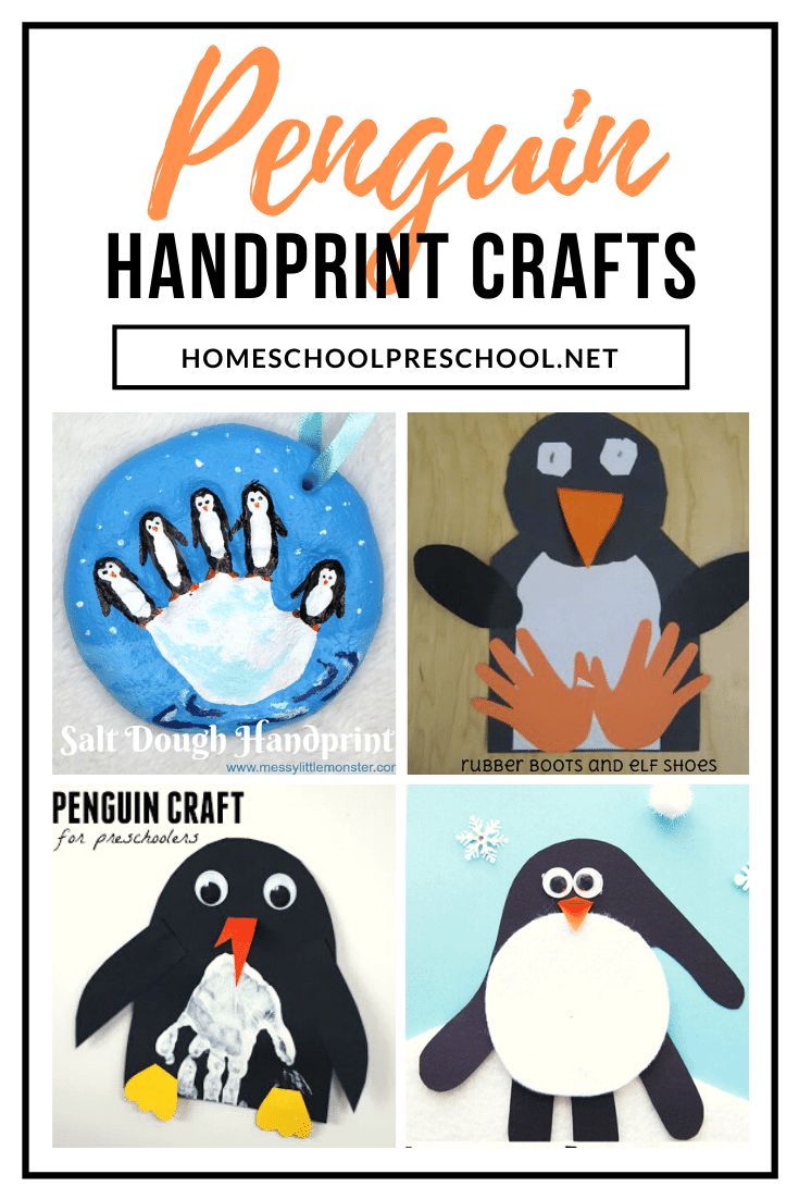 These penguin handprint crafts make great keepsakes! Preschoolers and kindergarteners will love making these simple crafts this winter.