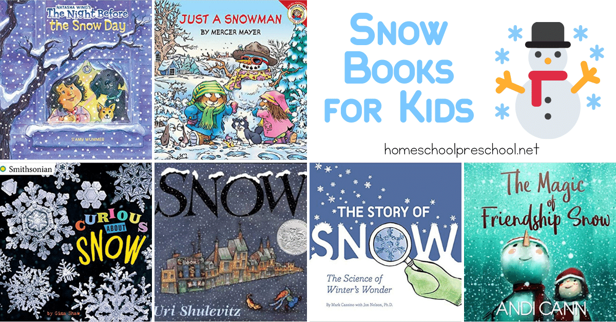Add these snow books for preschoolers to your winter reading list. You'll find a mix of both fiction and nonfiction books on this awesome list. 