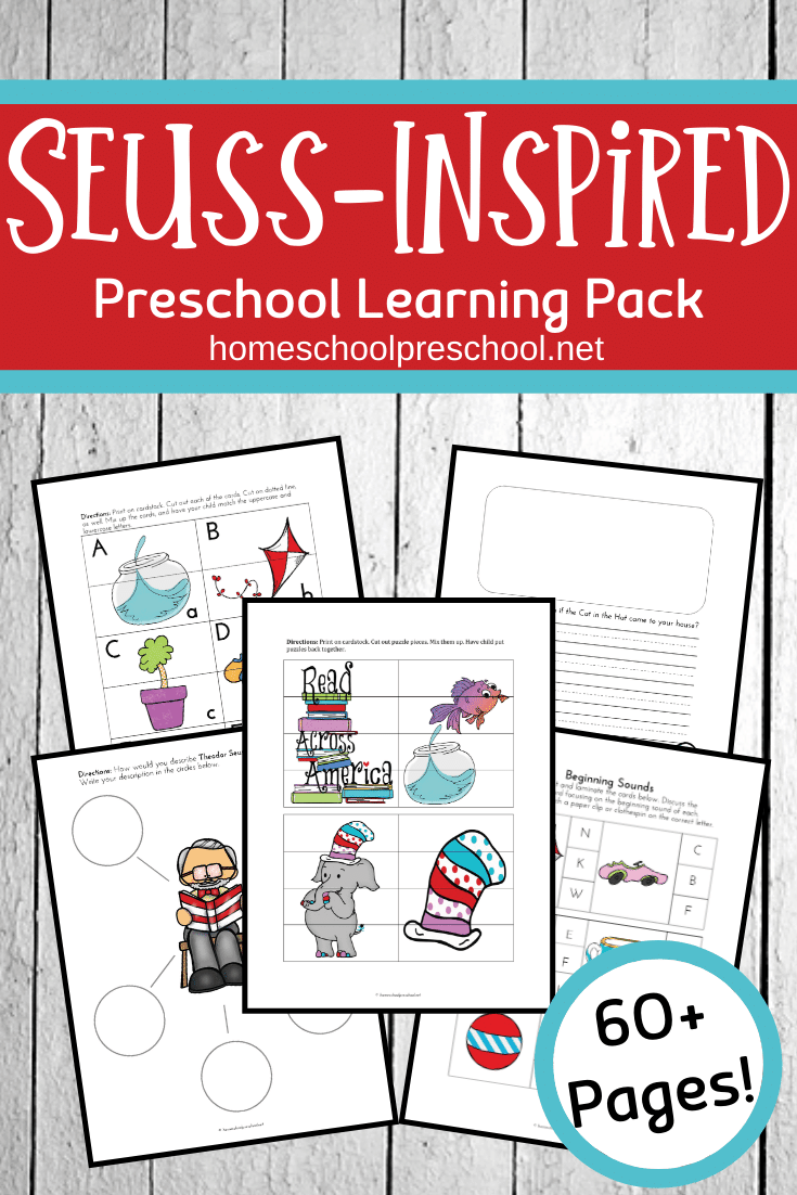 Free Printable Dr Seuss Worksheets For Preschoolers
