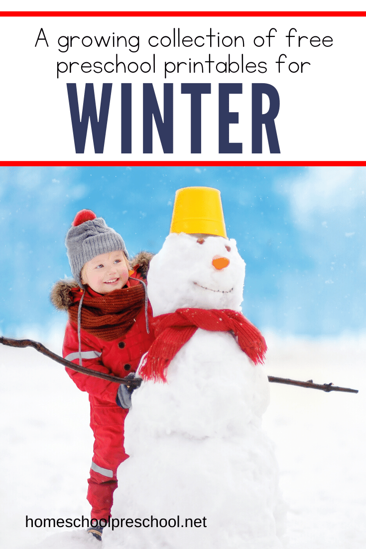 Winter Printables for Preschool