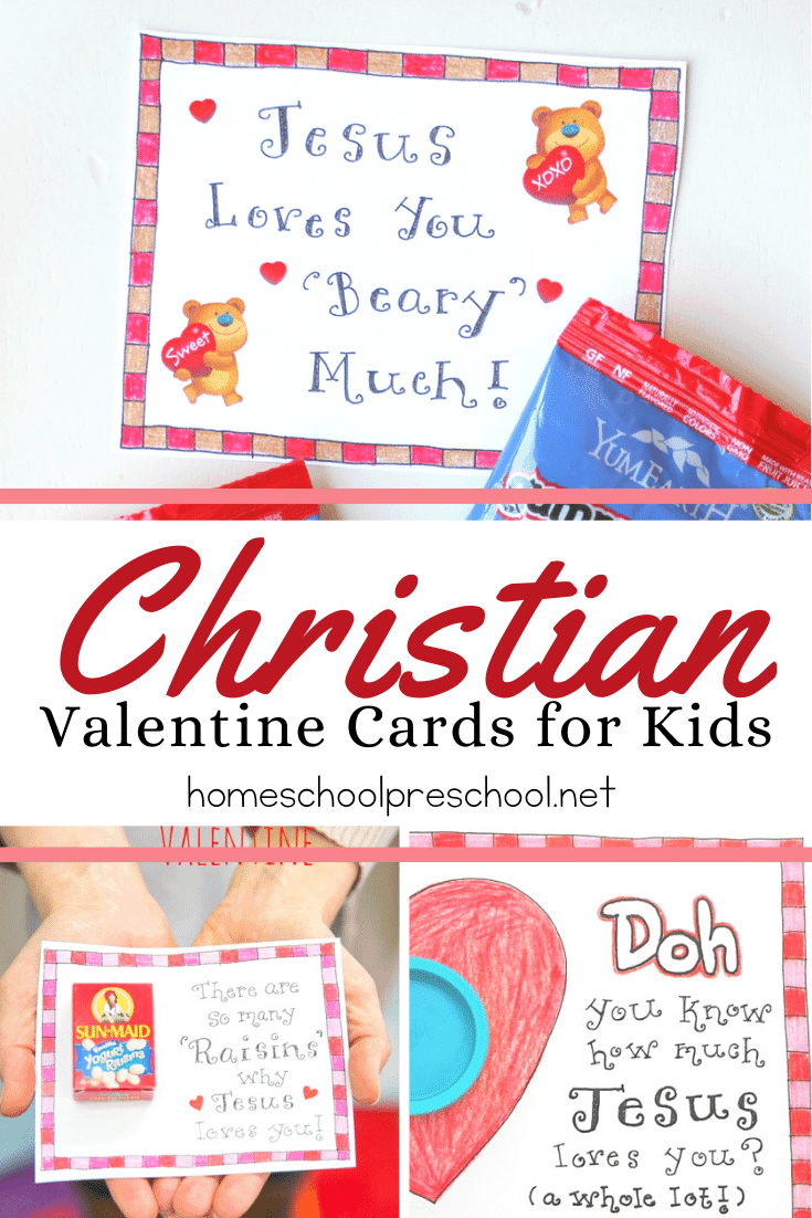 These Christian Valentine cards are a great way to teach your preschoolers about God’s love this Valentine’s Day! Perfect for home and Sunday school.