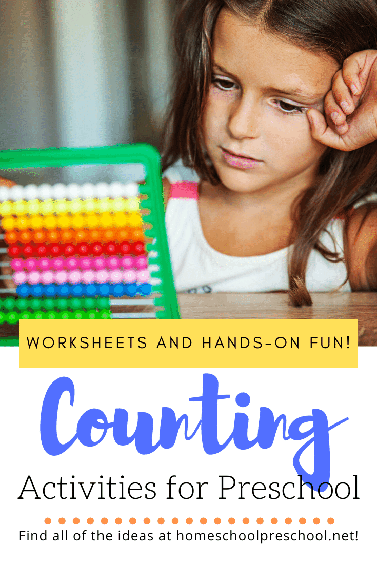 These preschool counting activities are perfect for home and classroom educators! These activities are the perfect building block for early math skills!