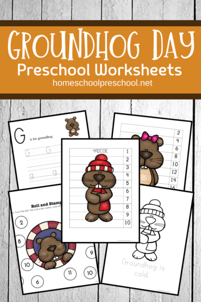 Free Groundhog Day Worksheets for Preschoolers