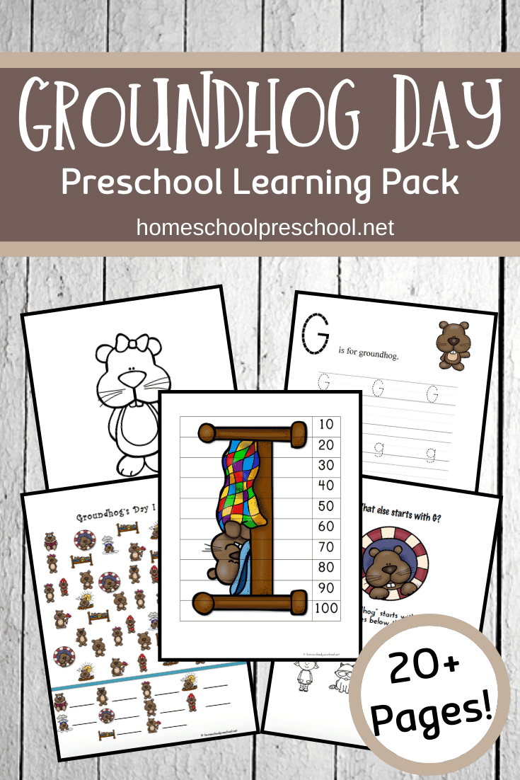 February 2nd is Groundhog Day! Learn about this unique holiday with our Groundhog Day worksheets designed for preschoolers!