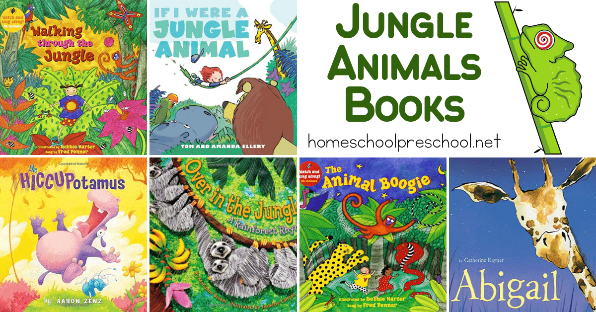 Jungle Animal Books for Preschoolers