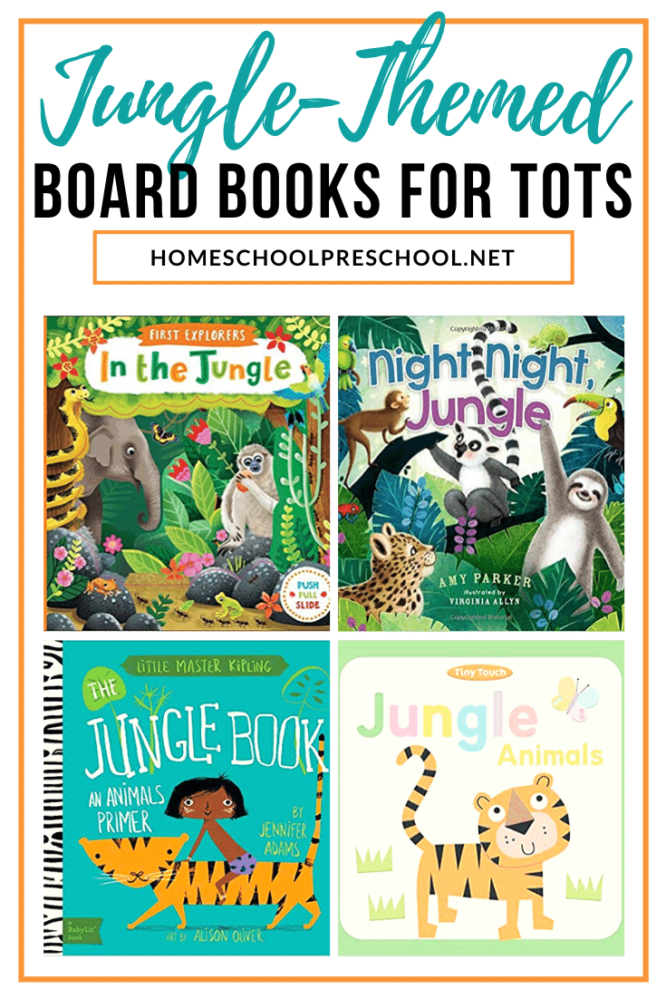 This collection of jungle books for toddlers is perfect for teaching your littlest ones about the jungle and the animals that live there.