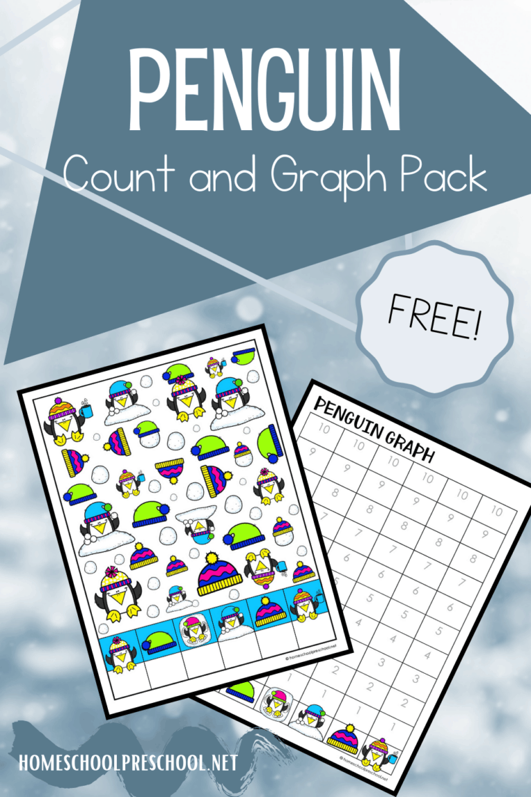 Penguin Count and Graph Worksheets