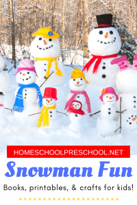 Snowman Activities for Preschool