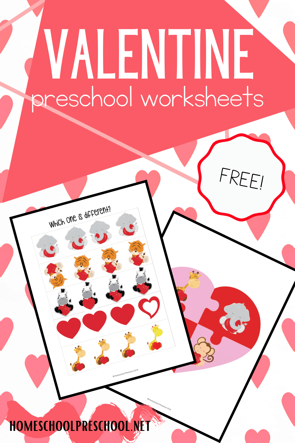 Preschool Valentine’s Day Worksheets