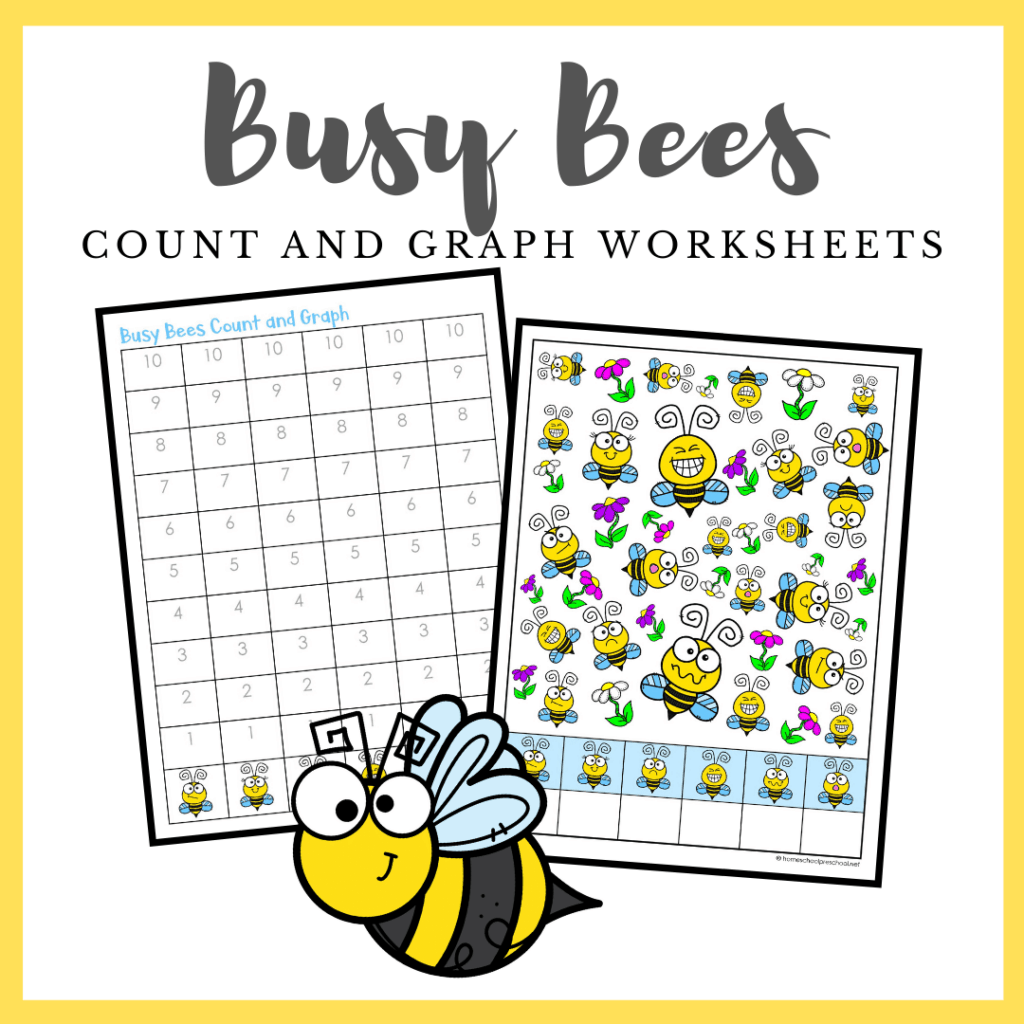 busy-bees-count-graph-1024x1024 Adorable Preschool Bee Craft