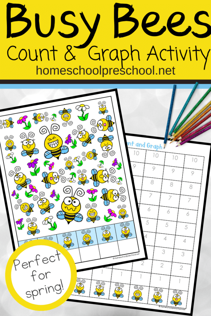 If you're teaching bees this spring or summer, be sure to add these fun busy bees count and graph worksheets to your activities!