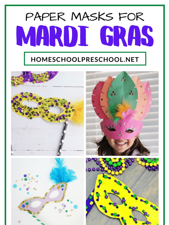 Paper Mardi Gras Masks Story