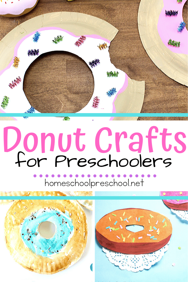 Whether you're looking for a craft for National Donut Day (June 5) or just something fun to do with your kids, don't miss these donut crafts for preschoolers!