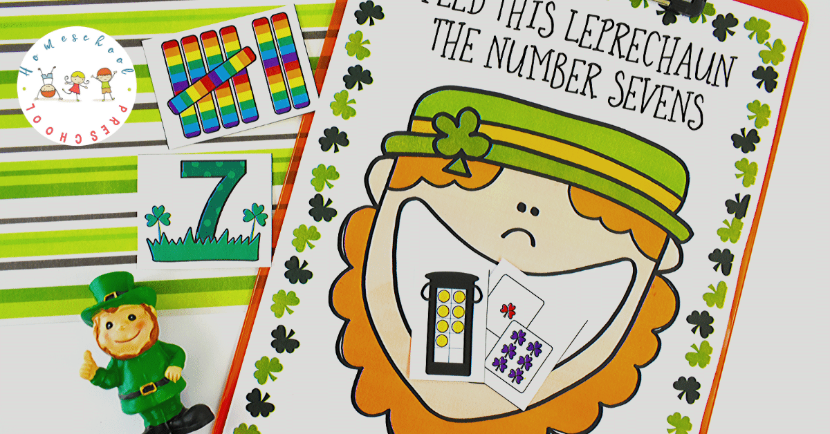 Preschoolers will love working on number sense and counting to ten with this awesome St Patricks Day math Feed the Leprechaun game!