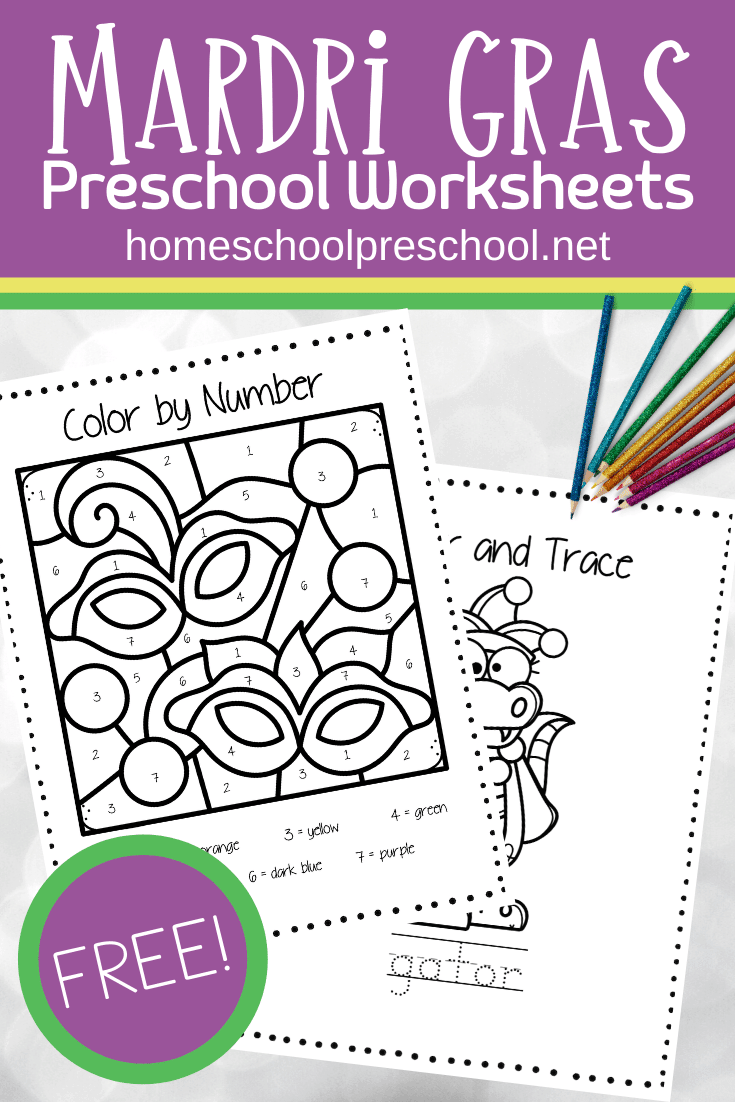 Free Printable Mardi Gras Worksheets for Kids