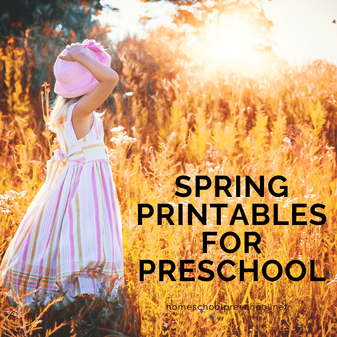 You don't want to miss these spring printables for preschoolers. They'll spice up your preschool lessons about flowers, bugs, and more!