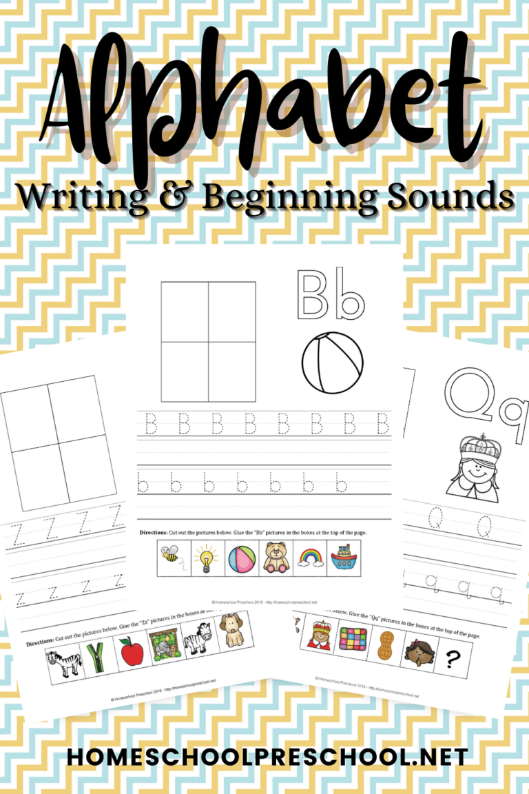 Alphabet Preschool Handwriting Pack