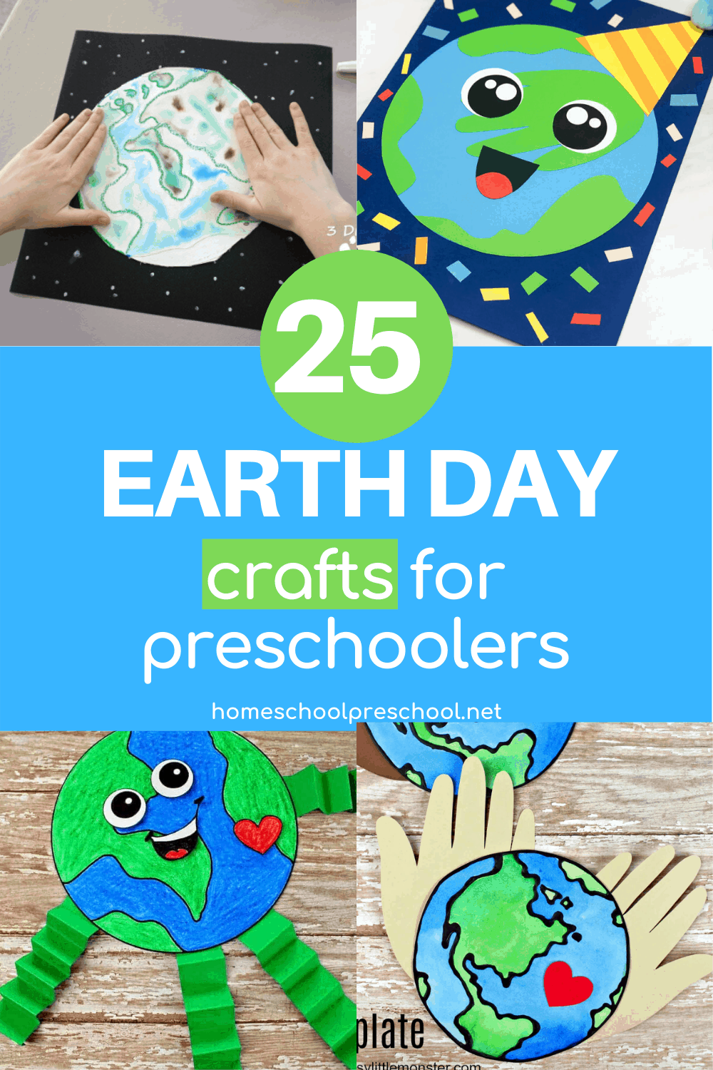 Earth Day is April 22. Celebrate by making one or more of these simple Earth Day crafts for preschoolers. Which will you choose? 