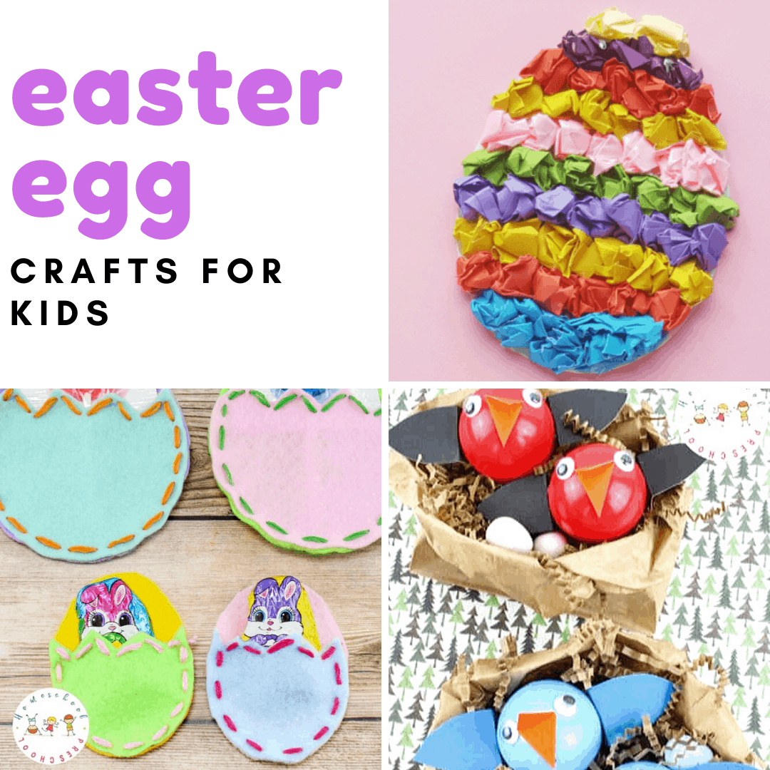 Make Easter more fun with this selection of creative Easter Egg crafts for kids. You'll find paper plate crafts, recycled crafts, and more!