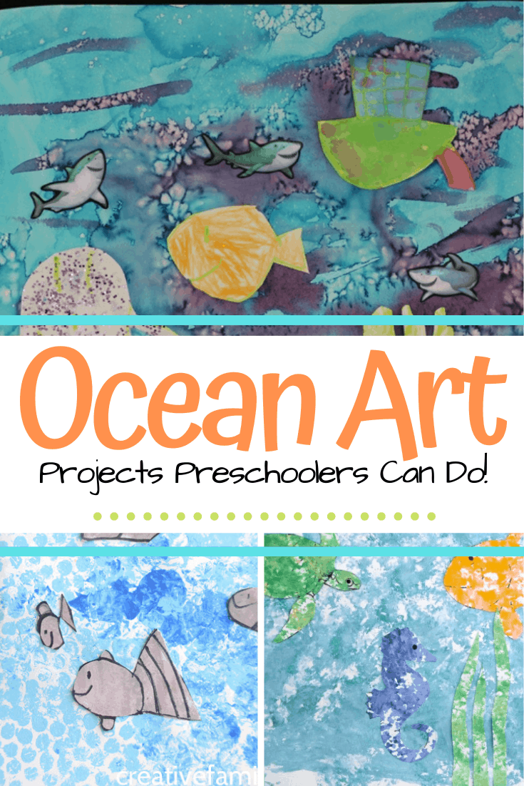 This summer, plan to present these ocean preschool art projects to your little ones. They're perfect for home and classroom use!