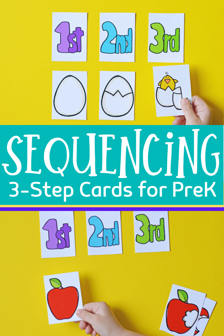 3 Step Sequencing Cards Printables for Preschoolers
