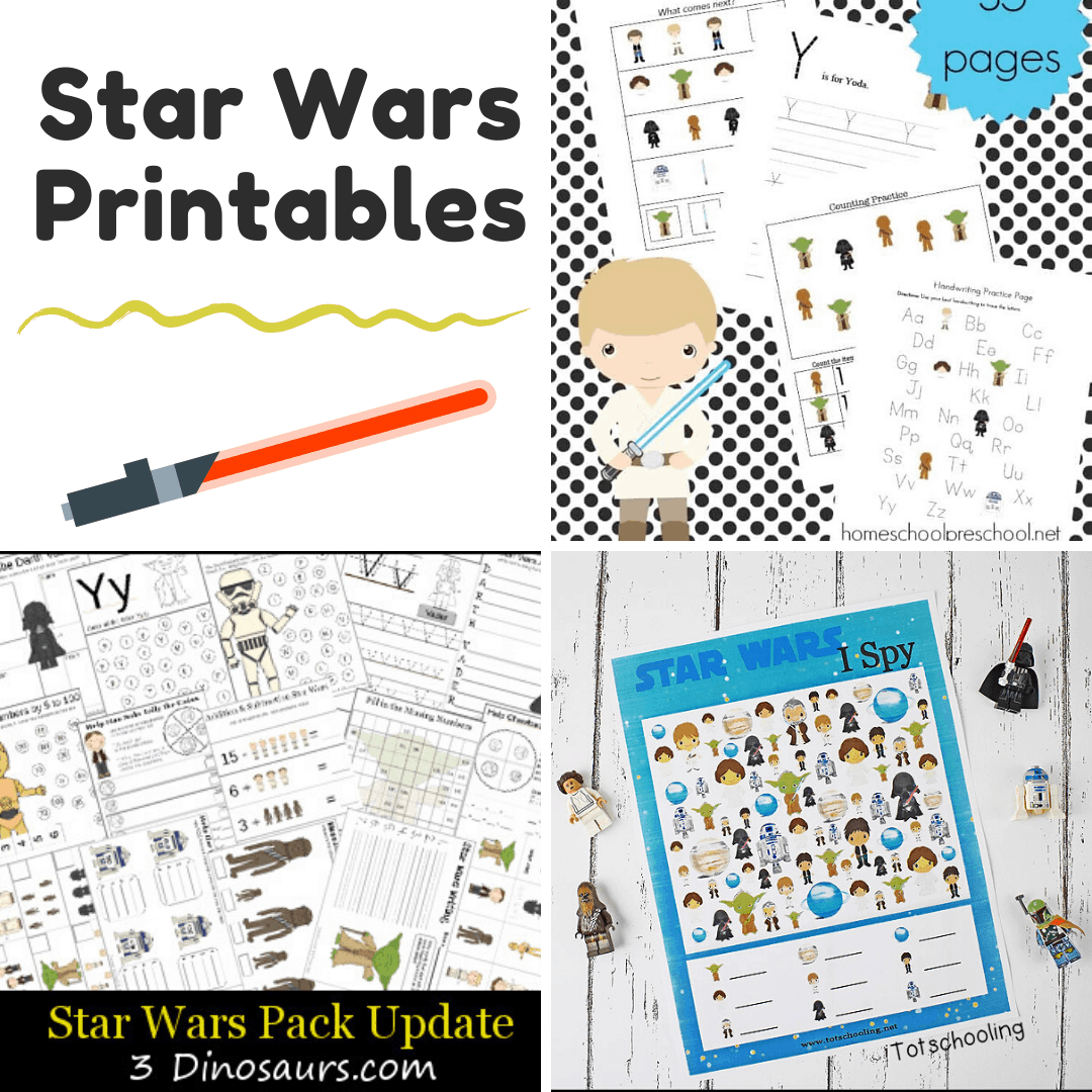 10 Out Of This World Star Wars Preschool Printables
