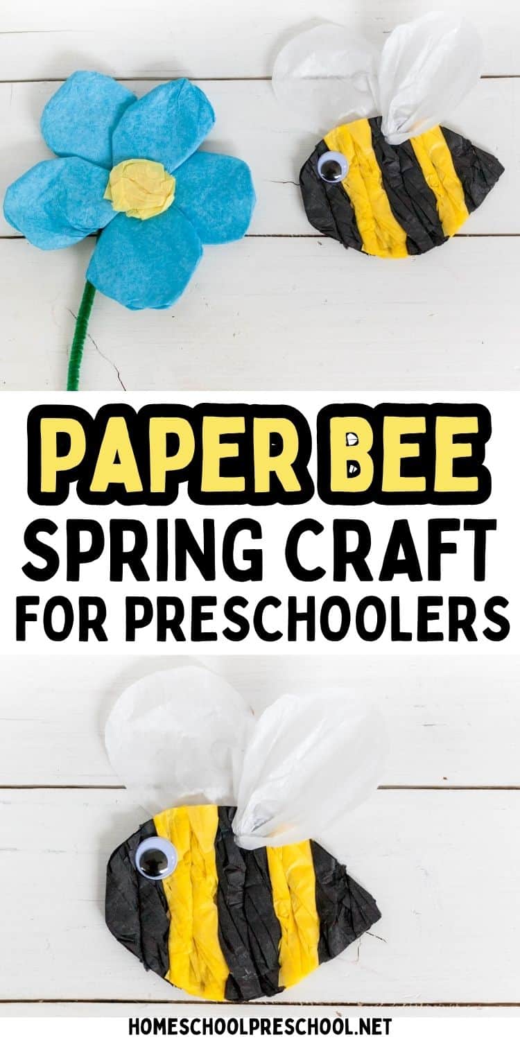 Tissue Paper Bee Craft for Preschoolers (Easy & Fun)