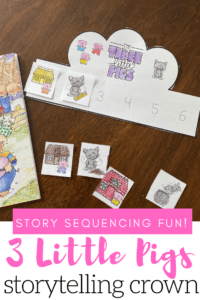 Three Little Pigs Sequencing Crown