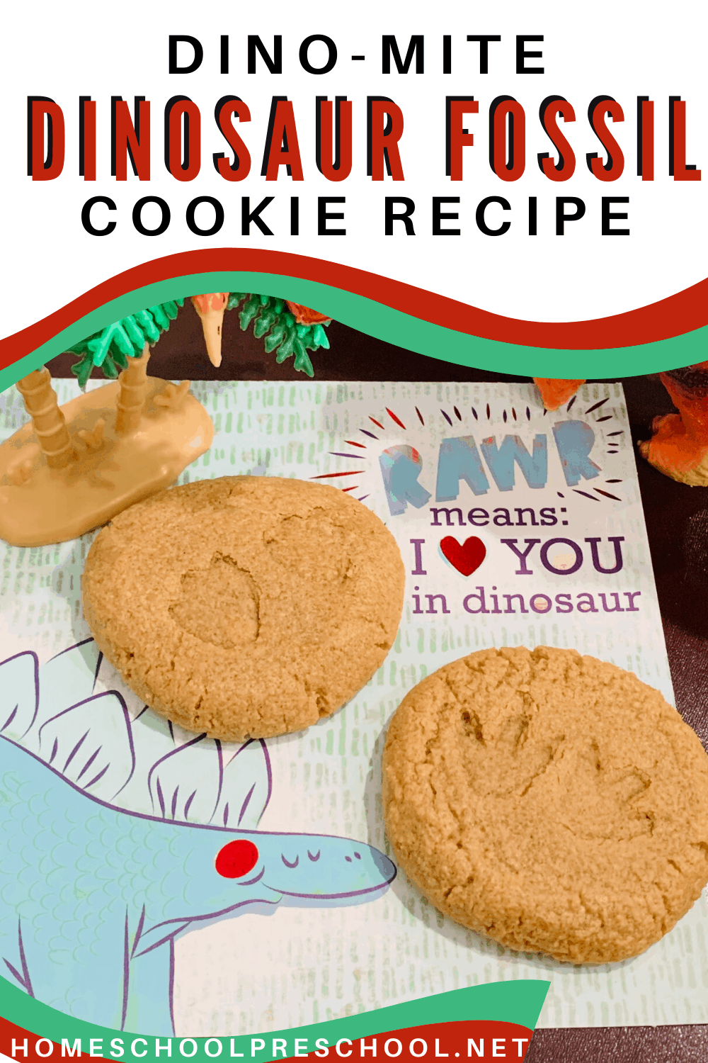 You won't believe how easy it is to mix up a batch of dinosaur cookie fossils with your preschooler! They'll love this dino-mite snack idea!