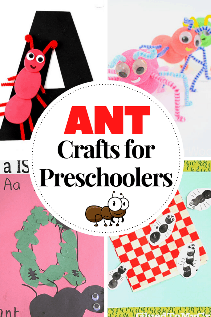 Ant crafts for preschoolers are perfect for spring and summer months! You can add them to your letter Aa, insect, or picnic themed units. 