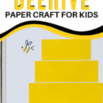 This beehive craft for preschoolers is simply adorable! Fingerprint bees add to the playfulness of this paper craft that's perfect for spring and summer.