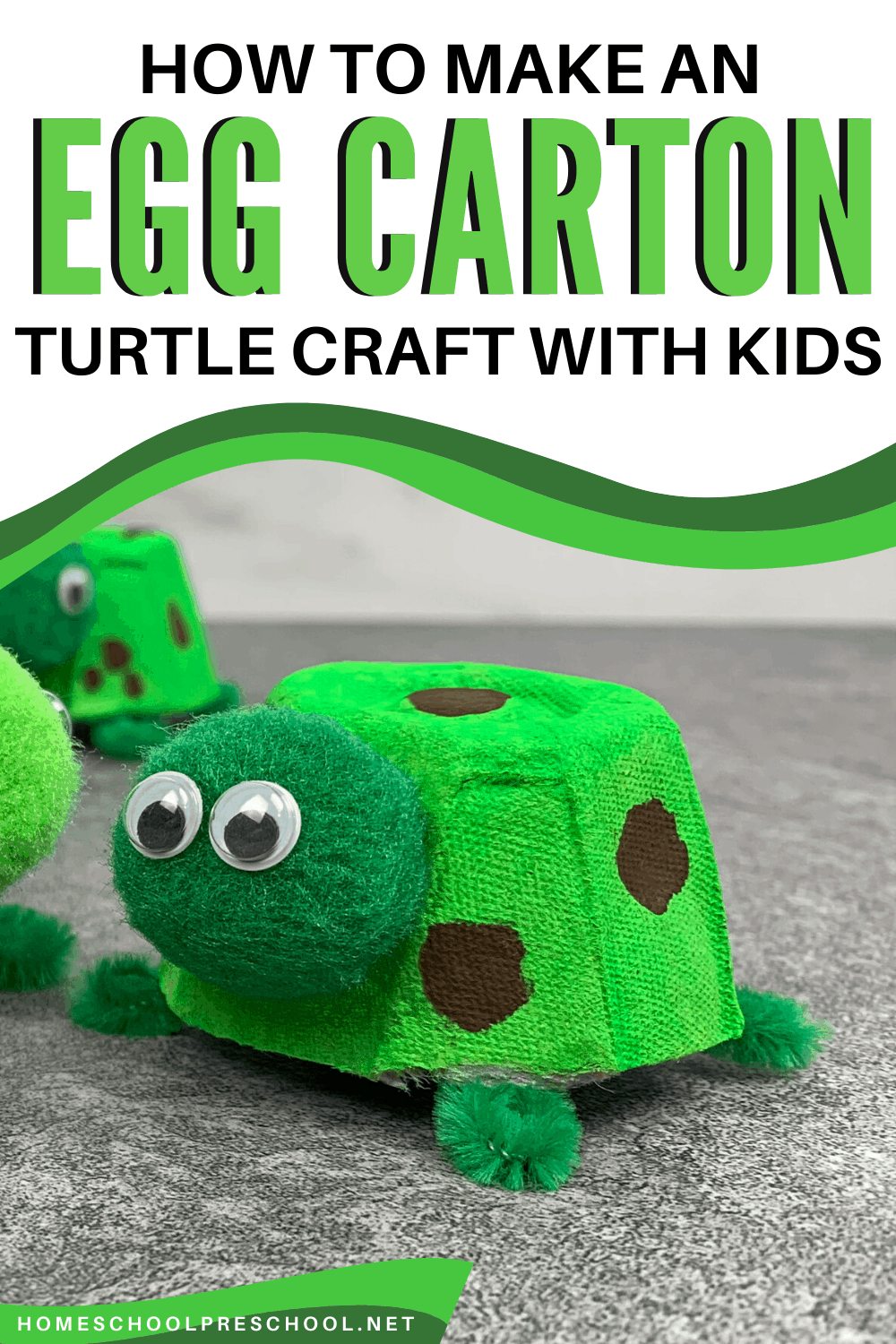 Egg Carton Turtle Craft