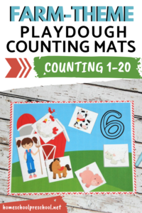 Farm Theme Preschool Counting Mats